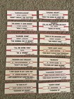 Lot of 14 JUKEBOX Title Strips - Rock - Pop - Country - Madonna - Toto - Lauper — photo 1
