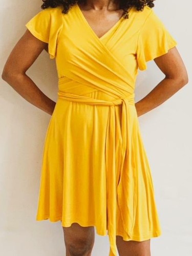 Compra Vestidos De Fiesta De Color Amarillo Generoso Fuera Del Hombro Manga  Corta Diseño De Moda Vestidos De Noche De Encaje Una Línea De Longitud De  Piso Chica Vestido De Desfile Barato 