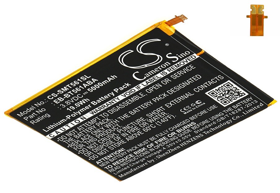 Batterie EB-BT561ABA de 5000mAh pour Tablette Samsung Galaxy Tab E 9.6 Nook