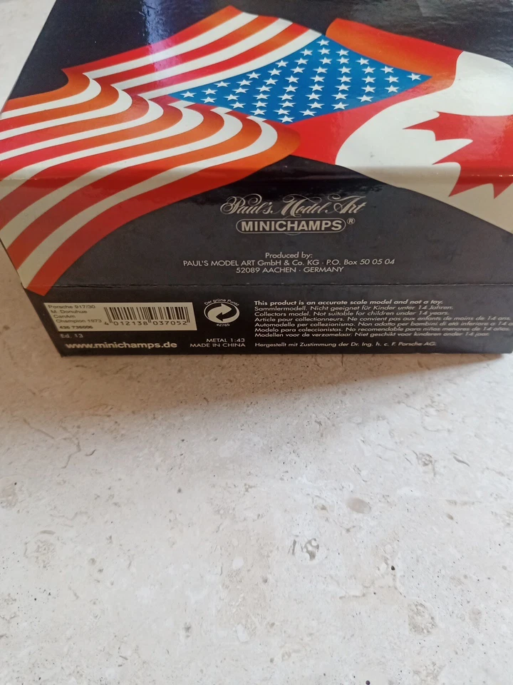 Minichamps 1/43 Porsche 917/30 Canaan Champion 1973 ed. limitata 9.999 pezzi - Immagine 3 di 4