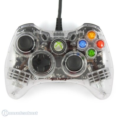 Xbox 360 - Wired Controller / Pad #transparent Afterglow Grün [PDP]