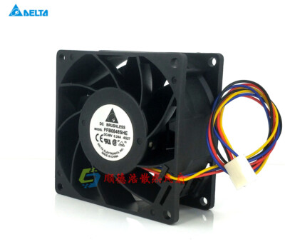 1PC   industrial computer server cooling fan FFB0848SHE 8038 48V 0.24A 8CM / cm