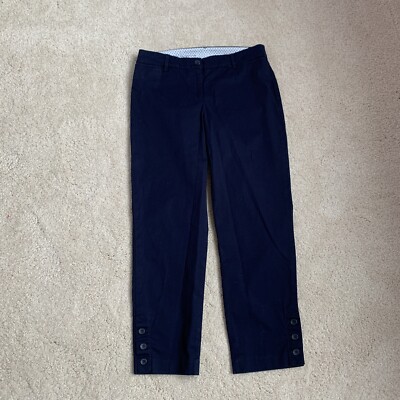 P125 TALBOTS パンツ　４ Lightweight Woven Stretch Straight Leg Pants | Talbots