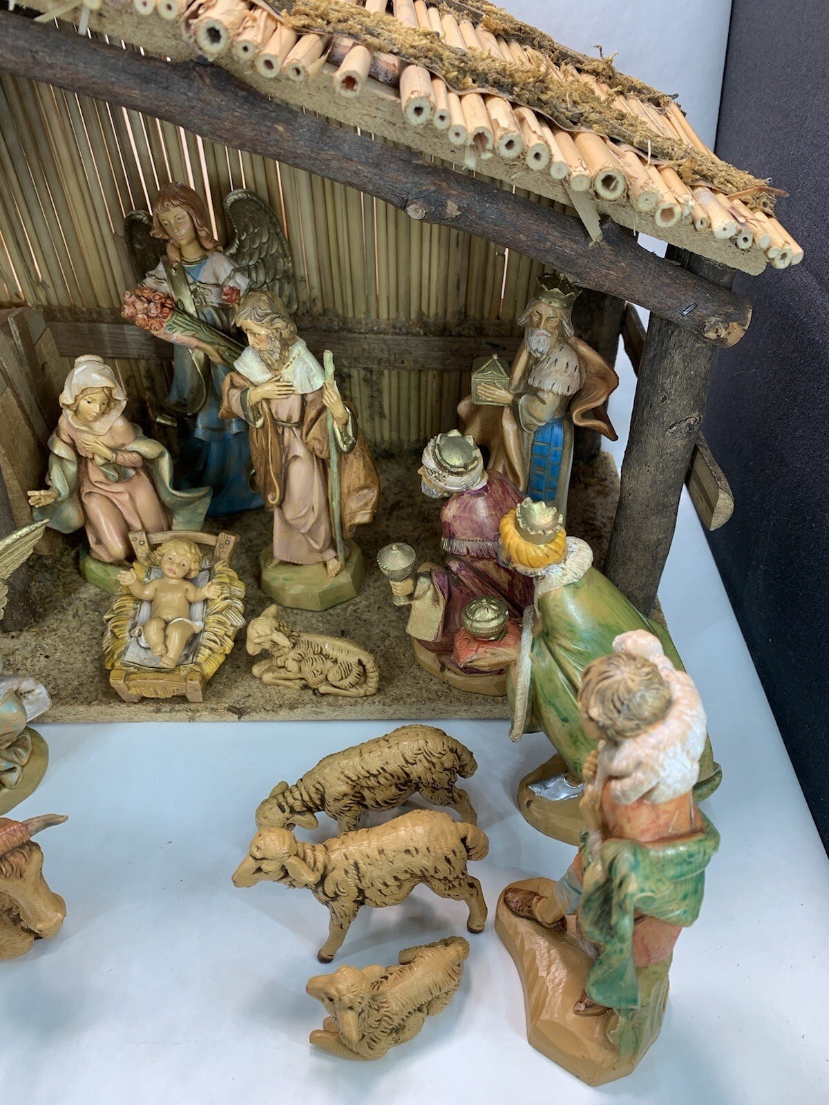 16 Fontanini Christmas Nativity Figures Set Depose Italy 5" Unbranded