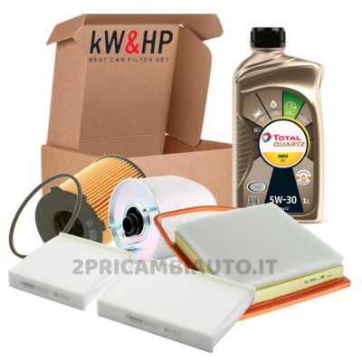 Kit Tagliando Per Peugeot 208, 2008, C3 II - 4 Filtri + Olio 5W30 5L - Foto 12