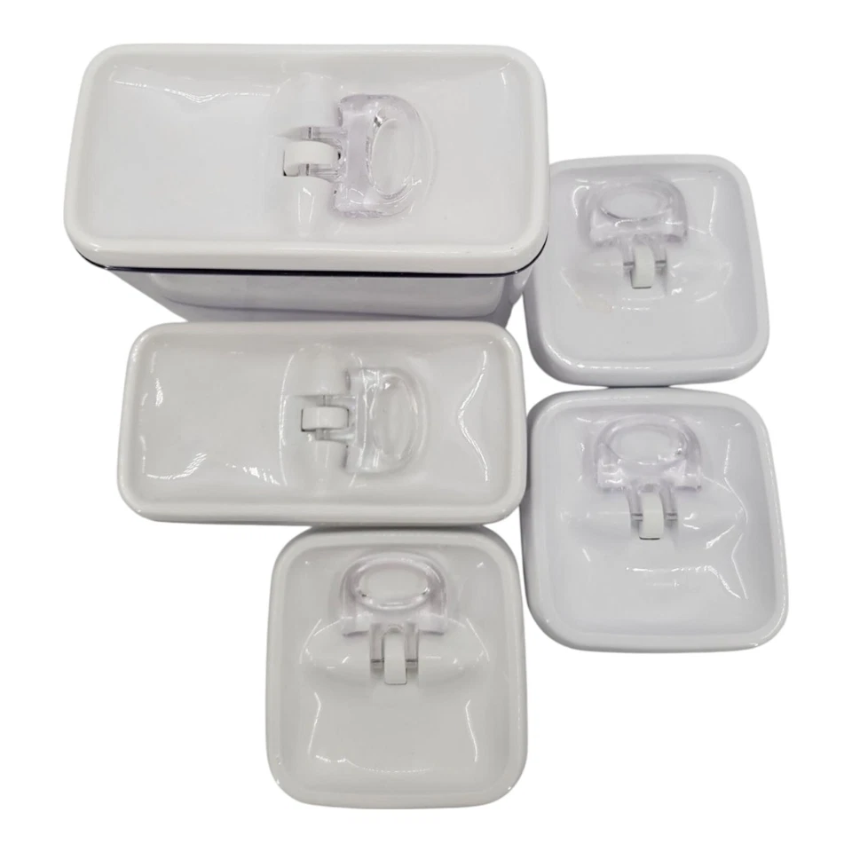 Better Homes & Garden Juego de contenedores herméticos de almacenamiento de alimentos de 5 piezas tapas con bloqueo abatible Foto 3 de 4