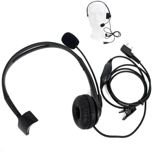 Micrófono Walkie Talkie de 2 pines PTT Micrófono Auriculares para Baofeng para KENWOOD - Imagen 2 de 7