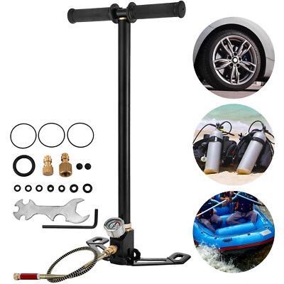 VEVOR 4500 PSI Luftpumpe Air Gun Pump PCP Handpumpe Hochdruck Standpumpe