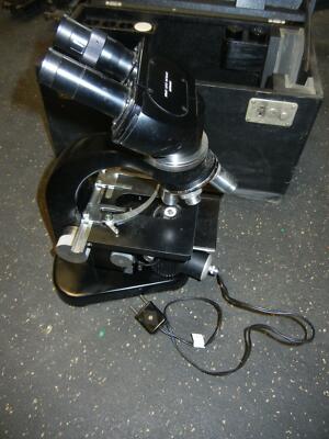  Ernst Leitz Binocular Microscope Quality Optics in Case