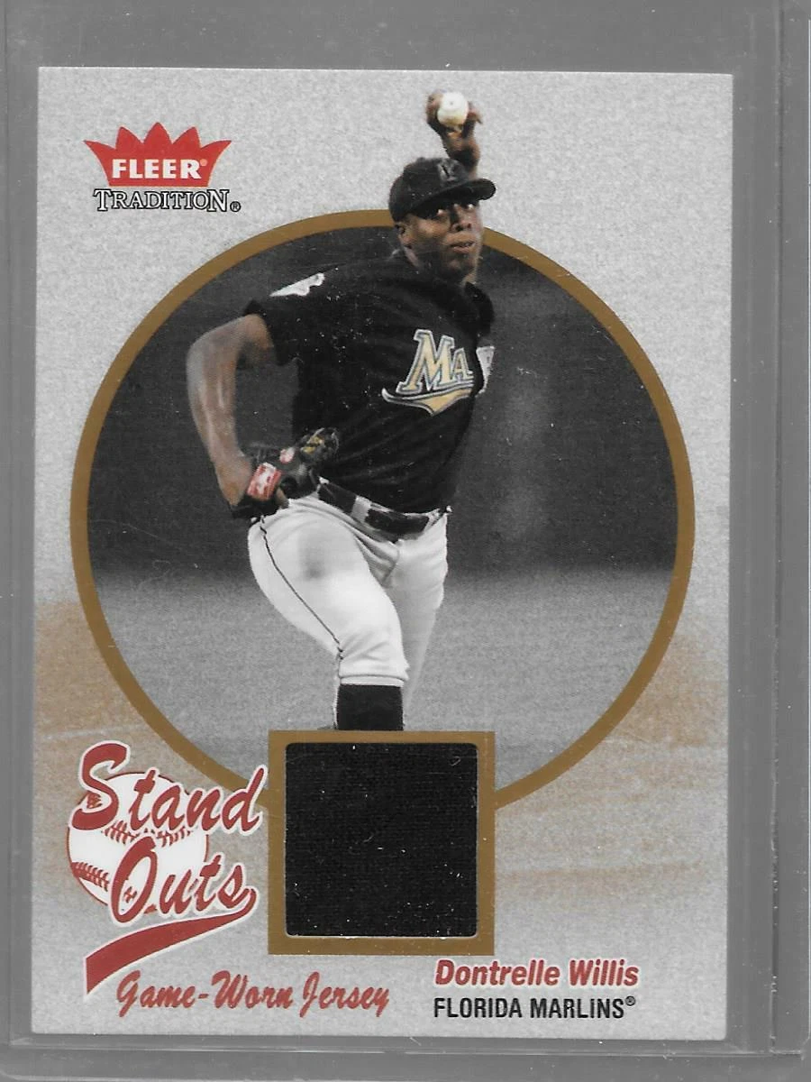 Dontrelle Willis Marlins Jersey 2004 Fleer Tradition Stand Outs Game Used DW