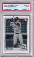 JULIO RODRIGUEZ -- 2020 BOWMAN DRAFT -- BD-188 -- PSA MINT 9