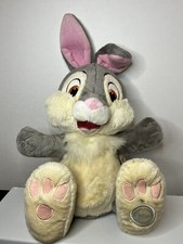 Disney Parks Thumper Plush Stuffed Animal Bunny 14  Bambi Movies NWT Stain Foot