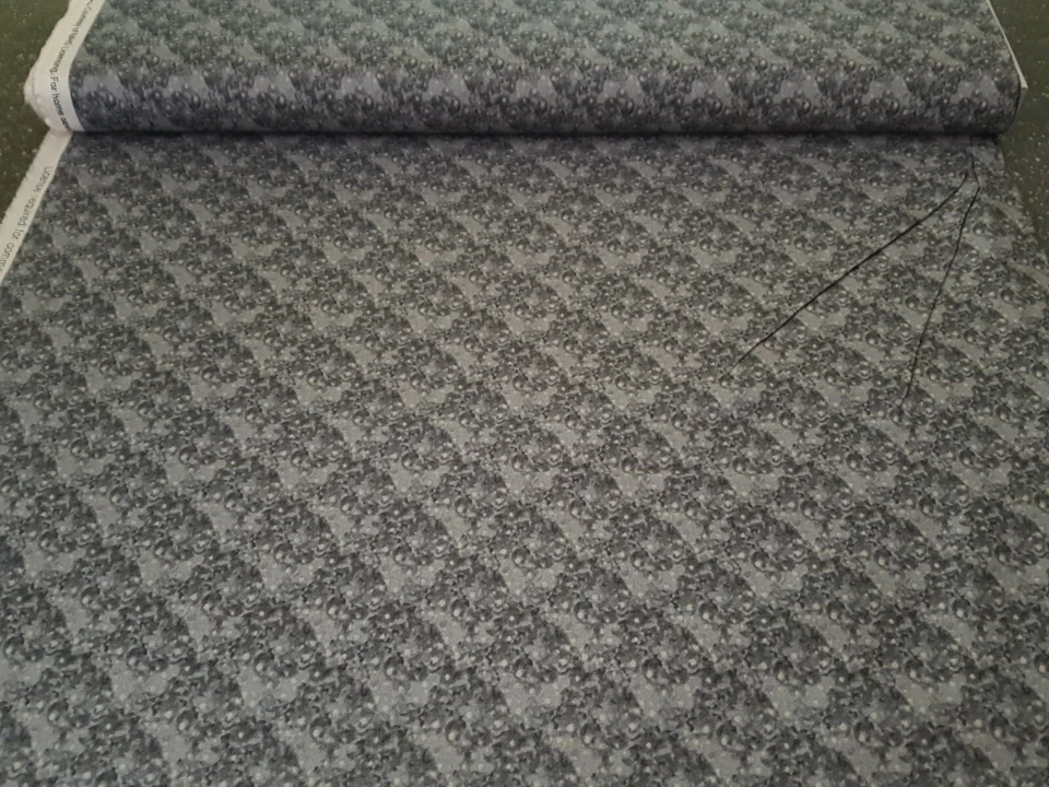 Native Pine BTY James Kalvestran Quilting Treasures Dark Taupe Gray Texture - Image 3 of 3