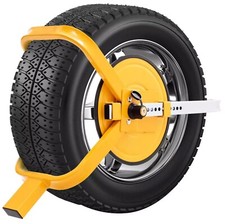 Serrure de roue pleine face voiture caravane remorque serrure haute sécurité 13" 14" 15" roues