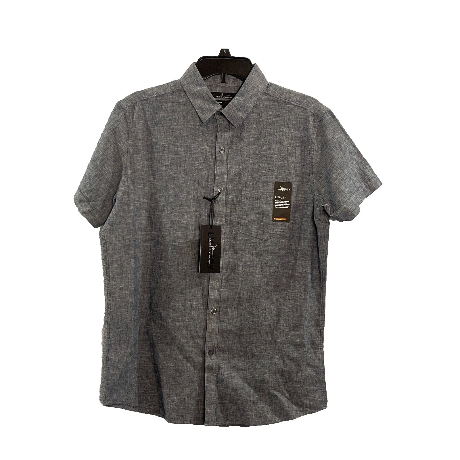 Marc Anthony Cotton Solid Casual Button-Down Shirts for Men