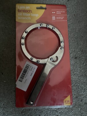 Loop Type Oil Filter Removal Wrench 4'' 100Mm Car Van Auto Action Clamping Ring