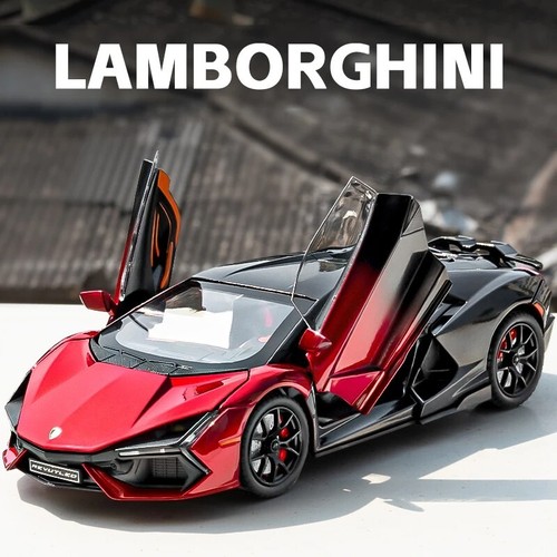 1:24 Lamborghini Revuelto Supercar Alloy Car Diecasts Toy with Sound and light - Picture 3 of 18