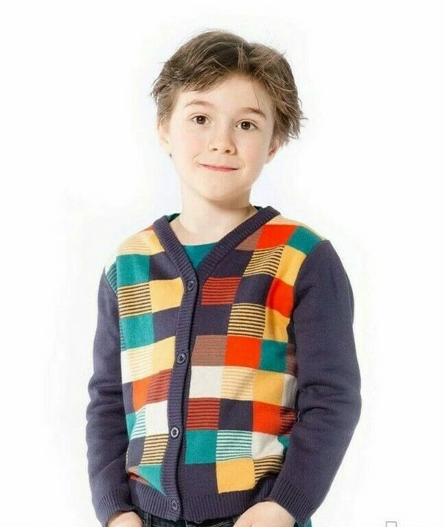 Cárdigan tejido Deux Par Deux para niños Foto 3 de 4