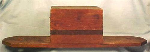 Flachskamm Hettchel Kardierwerkzeug mit Deckel Holz Holz Primitiv Antik - Bild 3 von 12