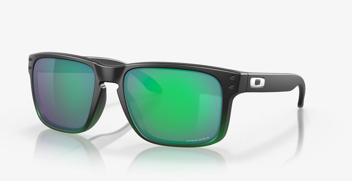 Oakley Holbrook Sunglasses OO9102-E455 Matte Black Green Oakley Holbrook Sunglasses OO9102-E455 Matte Black Green