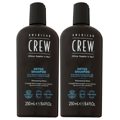 American Crew Reinigungsshampoo 2 x 250 ml Haarshampoo Herren Set