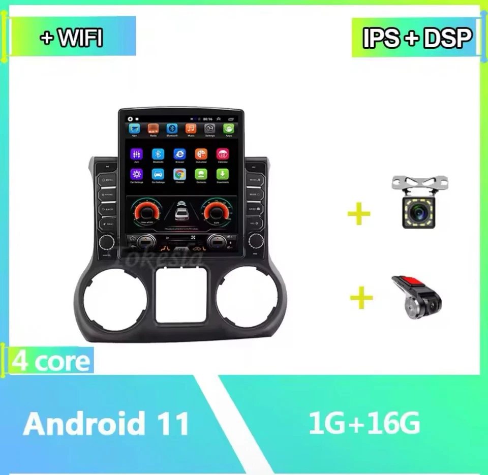 Tokesla Smart Multimedia Jeep JK Stereo Large Screen Car Play Radio  - Bild 2 von 4