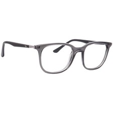 Ray-Ban Eyeglasses RB 7211 8205 Polished Transparent Grey Square Frame 52-19 145