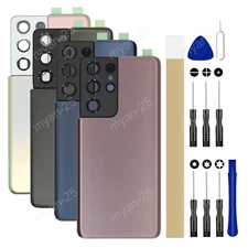 Battery Cover+Camera Lens For T-Mobile Samsung Galaxy S21 Ultra 5G SM-G998U