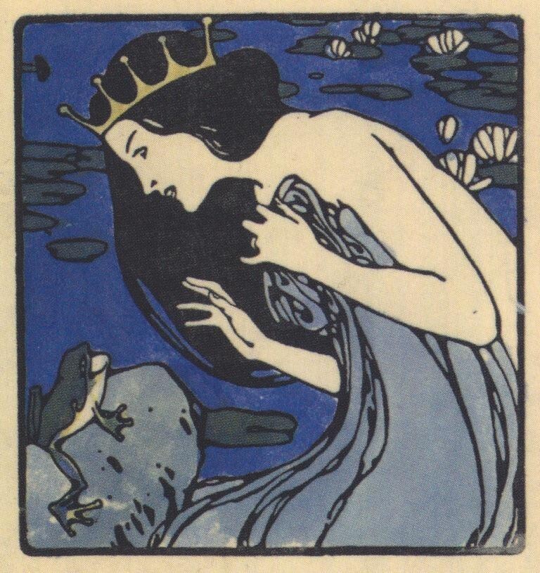 Princess and Frog by Koloman Moser – Art Nouveau Fairy Tale