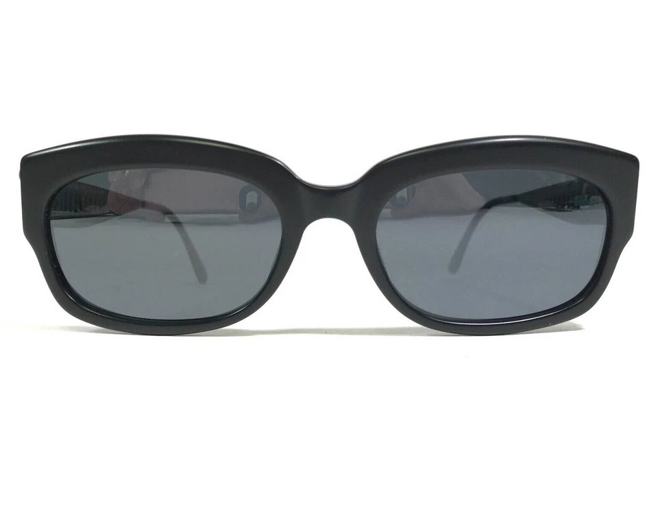 Vintage Vogue Sunglasses VO2111-S W44-S/26 Black Grey Round Frames w Blue Lenses - Image 2 of 4