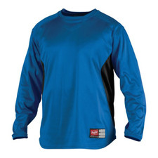 Rawlings YUDFP2 Youth Dugout Fleece Pullover Baseball Crew Sweatshirt