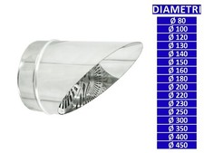 ALLINOX Terminale a Becco Acciaio Inox Canna Fumaria Comignolo Con Rete