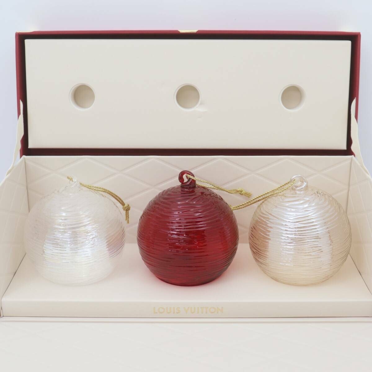 LOUIS VUITTON クリスマス　オーナメント　非売品 Louis Vuitton Ornaments Set of 3 Unused Rare For VIP Novelty | eBay