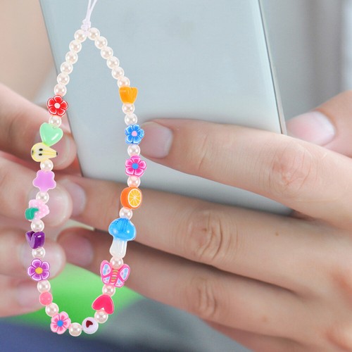 Beaded Mobile Phone Hanging Chain Cellphone Lanyard Wristlet Strap Charm - 第 3/12 張圖片