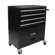 4 Drawers Rolling Tool Chest Rolling Tool Cart Storage Cabinet Tool Box w/Wheels