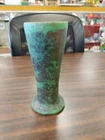 WELLER POTTERY COPPERTONE HAND MADE 6 5/8" VASE - BEAUTIFUL