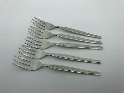 60er Jahre 5x Kuchengabel Gabeln kleine Gabel 18/8 Edelstahl