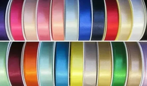 Berisfords Double Satin Ribbon 25mm 35mm and 50mm Bulk Reels  x 50 Metres - Image 3 of 4