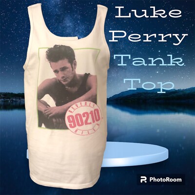 Beverly Hills 90210 LUKE PERRY As  Dylan  In Character Tank Top Juniors Small