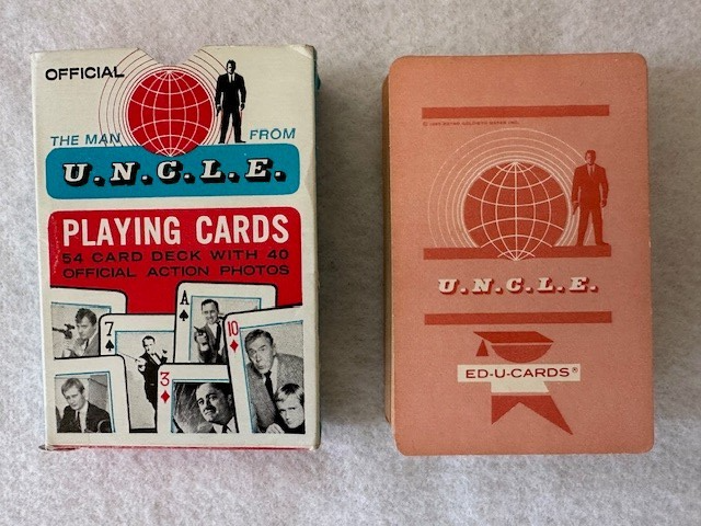 Vintage 1965 THE MAN FROM U.N.C.L.E. Complete Playing Cards Set with 2 Jokers