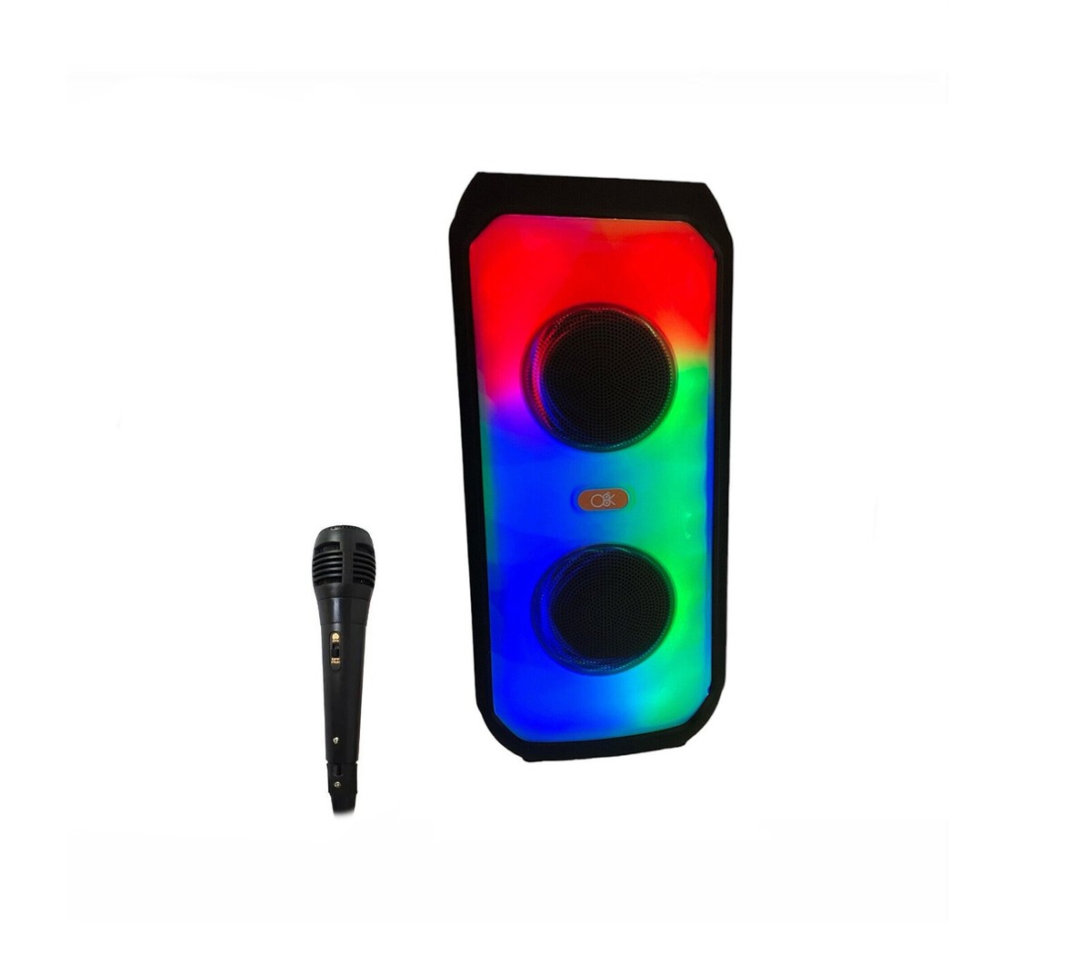 Cassa Speaker Bluetooth Karaoke Microfono Luce RGB Altoparlante