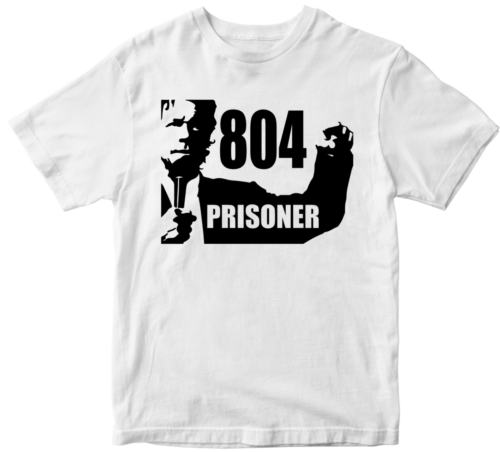 PRISONER NO 804 T-shirt PTI LEADER IMRAN KHAN SUPPORTER RELEASE PROTEST PAKISTAN - Afbeelding 1 van 14