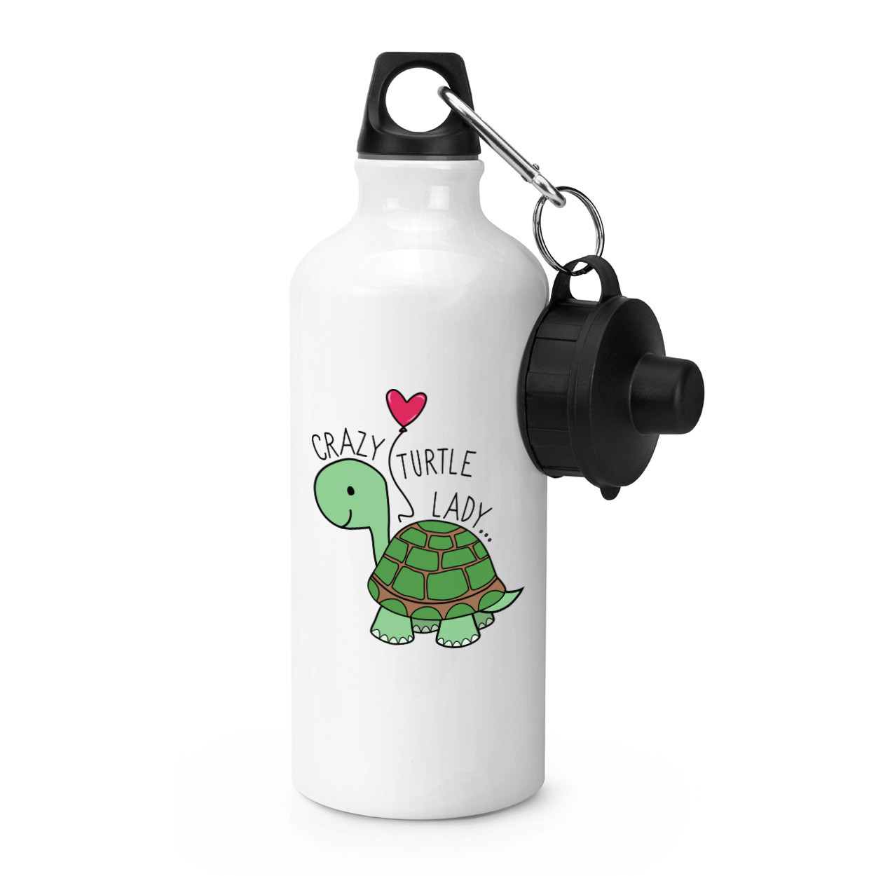 Crazy Turtle Lady Sports Drinks Water Bottle - Tortoise Funny