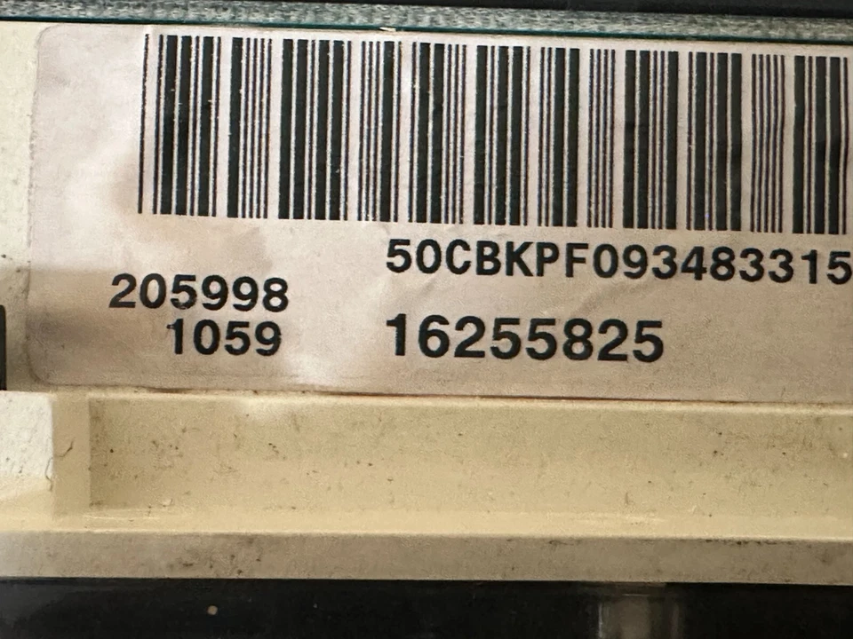 Cuadro de instrumentos velocímetro panel de instrumentos 00-05 Astro Safari 120.959 millas Foto 3 de 3