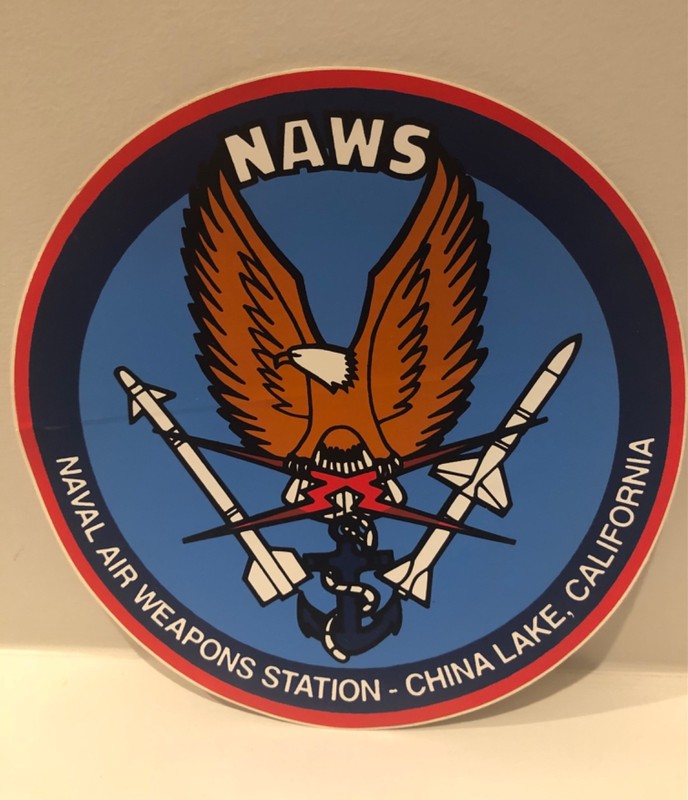 Naval Air Weapons Station China Lake 9" Diameter Sticker Decal