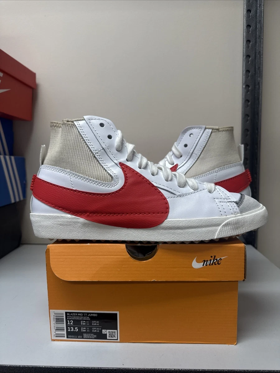 Nike Blazer '77 Jumbo Mid White Habanero Red for Sale