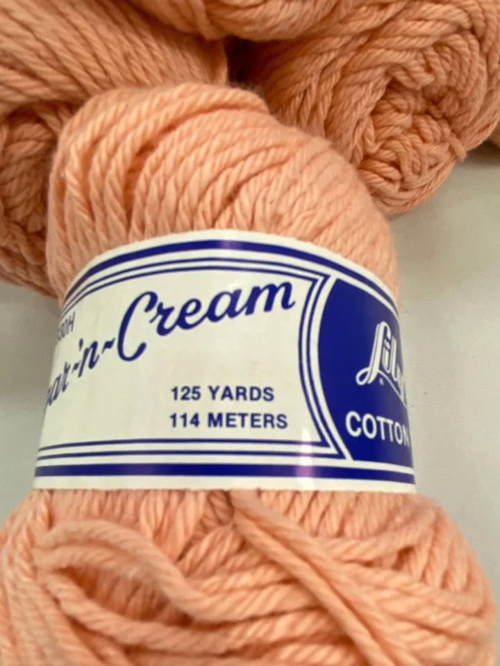 Lily Sugar 'n Cream Cotton Yarn: 6 Skeins #42/Pink 100% Cotton Yarn, NEW, READ - Image 3 of 4