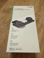 Belkin BOOSTCHARGE PRO 3-in-1 Wireless Charging Pad with MagSafe - Black