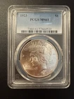 SILVER Peace Dollar 1923 $1 PCGS MS61