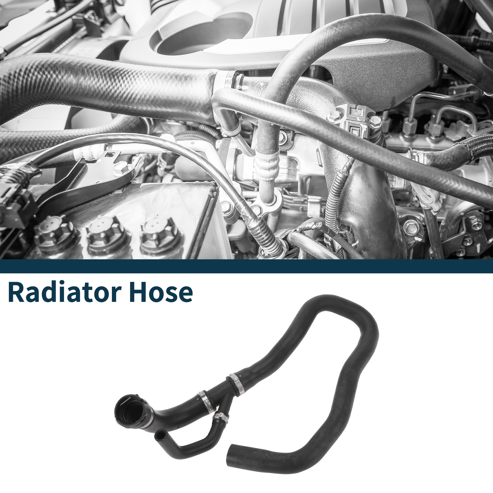 Volvo XC60 2009-2012 Lower Radiator Hose 32249285 Black Rubber